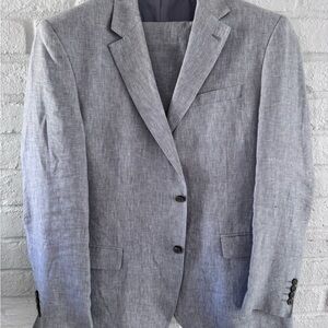 Light Grey Linen Suit